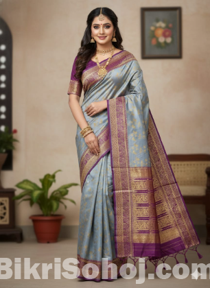 Kashmeri Katan Saree